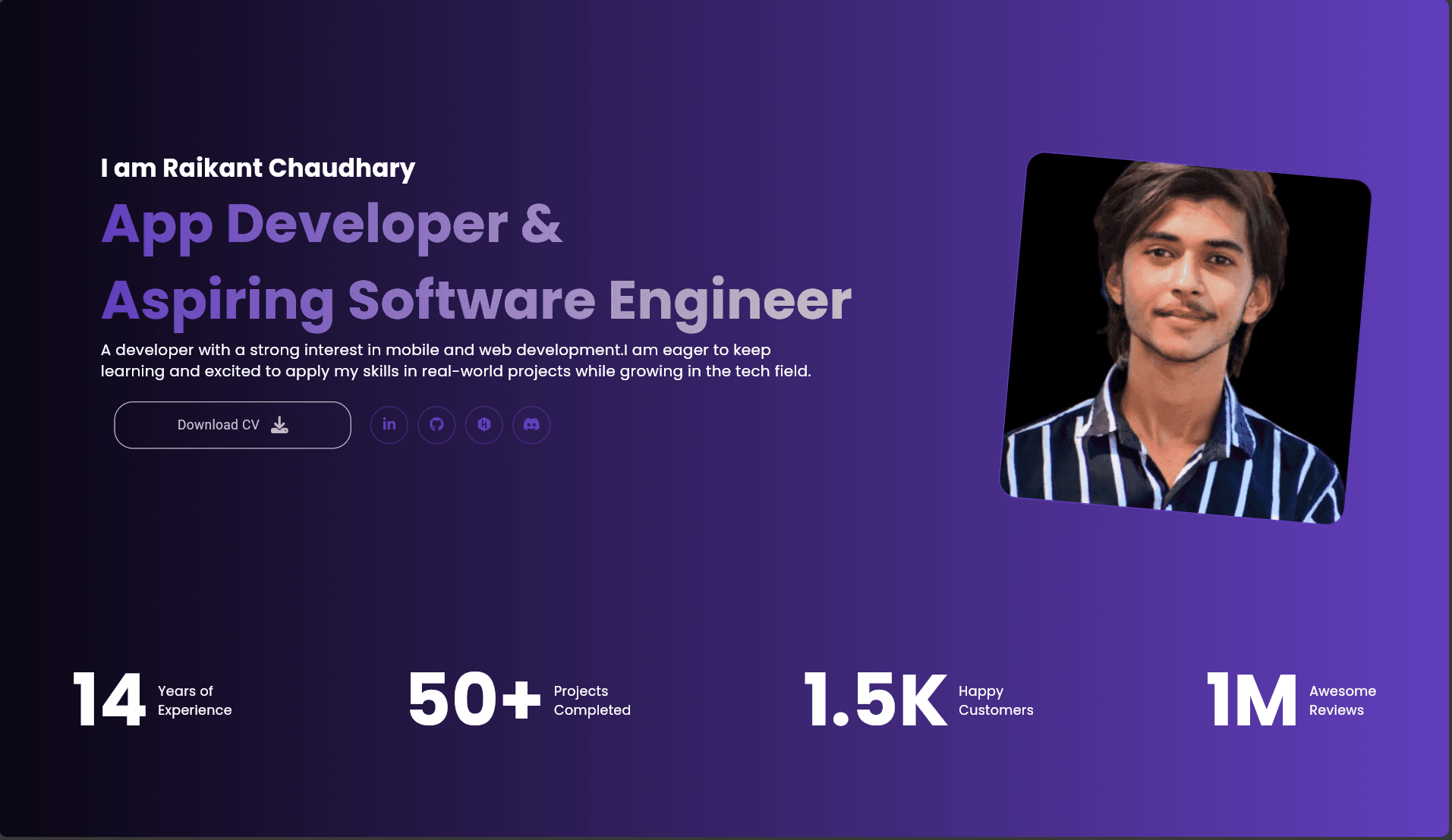 Portfolio Website Using Flutter